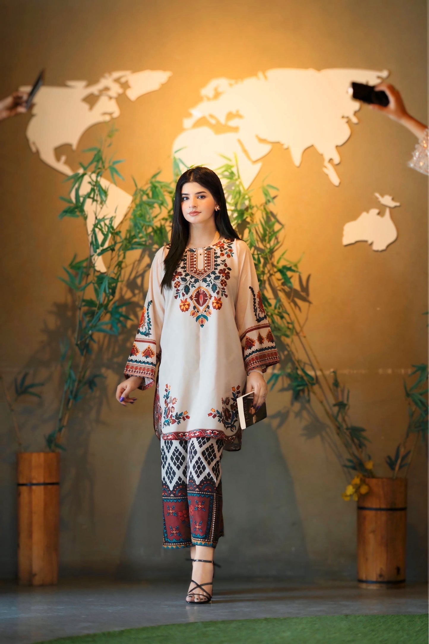 LULUSAR Silk 3PC Digital Printed ,SK-3032