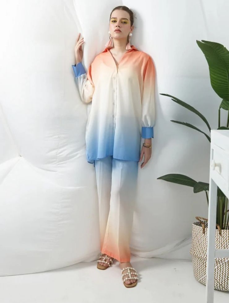 LULUSAR Silk 3PC Digital Printed ,SK-3106
