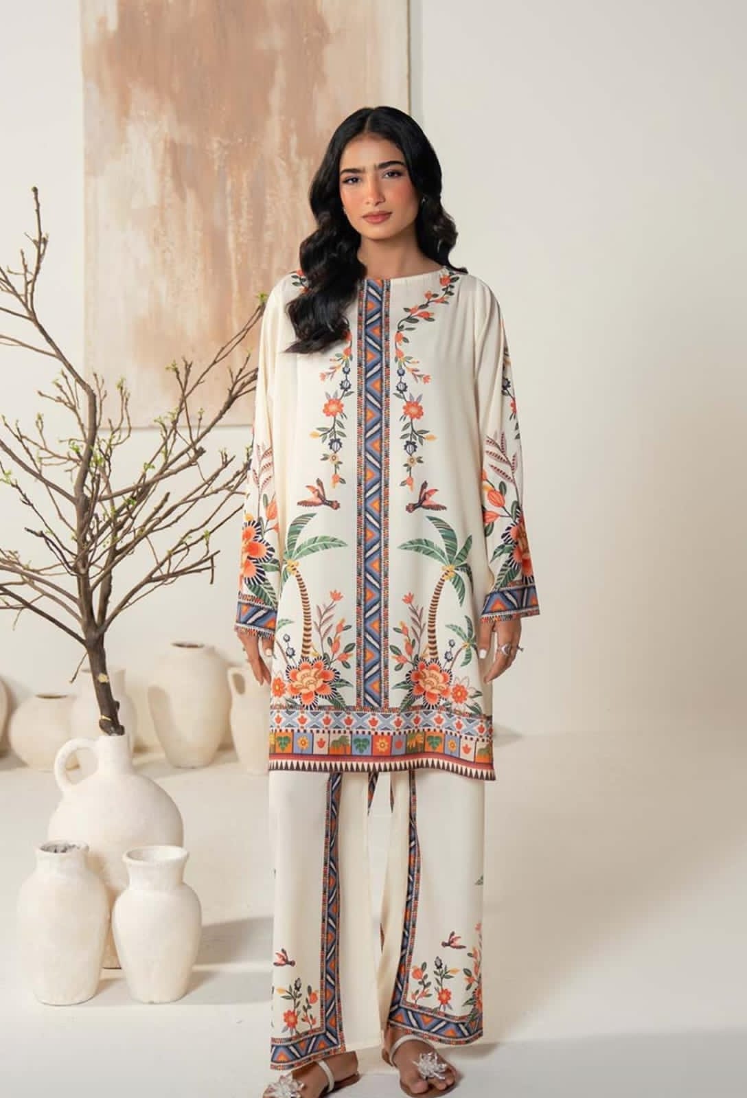(Copy) LULUSAR Silk 3PC Digital Printed ,SK-3090