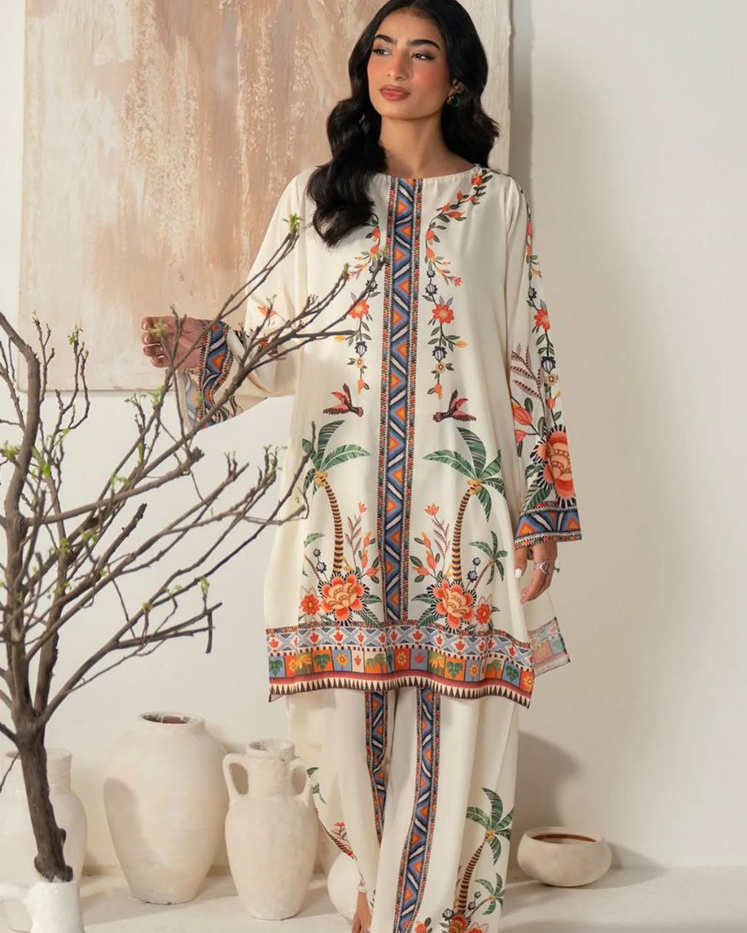 (Copy) LULUSAR Silk 3PC Digital Printed ,SK-3090