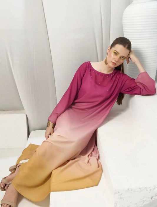 LULUSAR Silk 3PC Digital Printed ,SK-3106