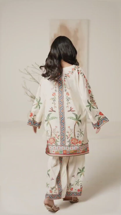(Copy) LULUSAR Silk 3PC Digital Printed ,SK-3090