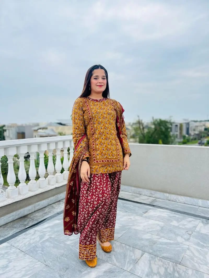LULUSAR Silk 3PC Digital Printed ,SK-3002