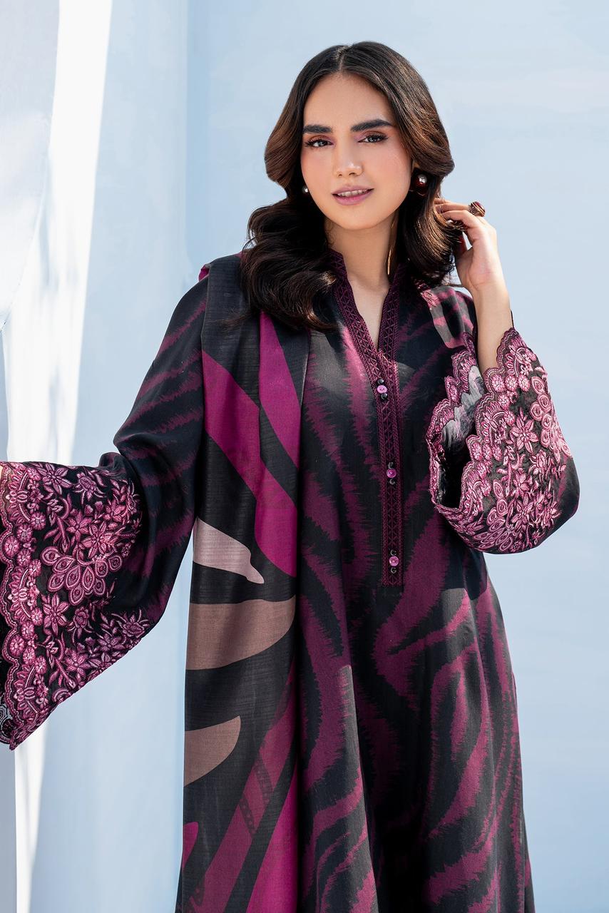 SAPPHIRE -3PC KARANDI  Bana Dori Printed  Shirt With Printed Duppta -SAF 5015