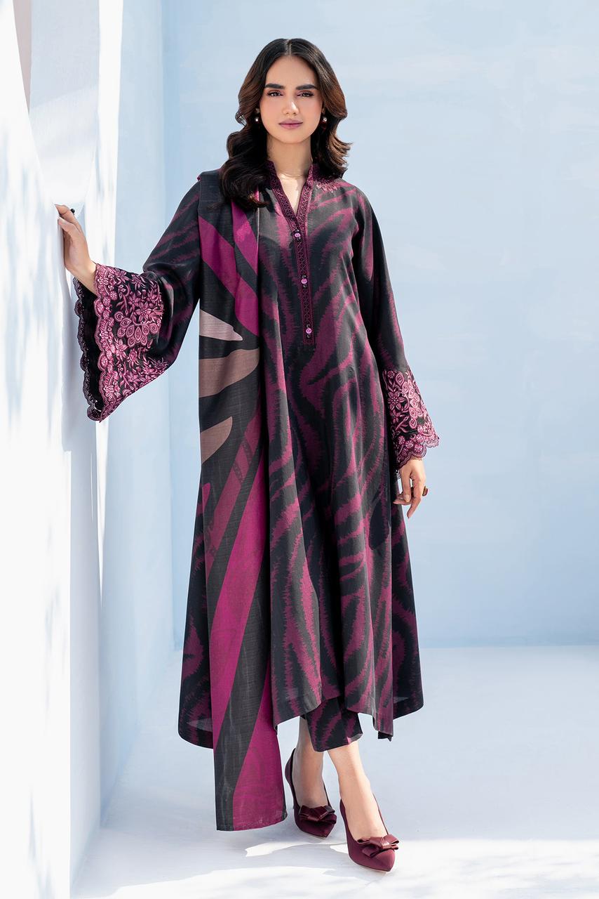 SAPPHIRE -3PC KARANDI  Bana Dori Printed  Shirt With Printed Duppta -SAF 5015